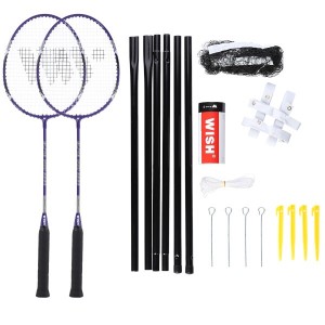 Sada rakiet na badminton WISH Alumtec 4466, fialová | DJK Sport B2B
