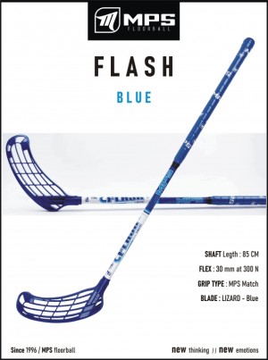 Florbalová hokejka MPS FLASH Blue - Junior | DJK Sport B2B