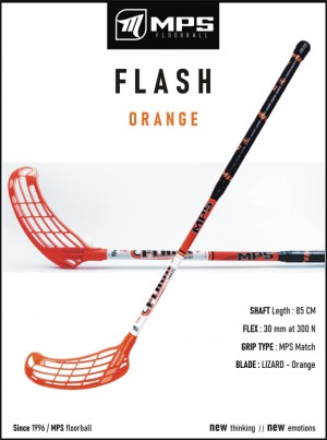 Florbalová hokejka MPS FLASH Orange - Junior | DJK Sport B2B