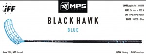 Florbalová hokejka MPS BLACK HAWK Blue IFF | DJK Sport B2B