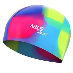 Silikónová čiapka NILS Aqua multicolor MS53 | DJK Sport B2B