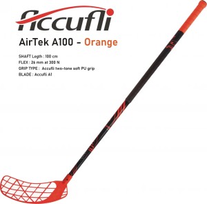 Florbalová hokejka ACCUFLI AirTek A100 Orange | DJK Sport B2B
