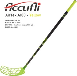 Florbalová hokejka ACCUFLI AirTek A100 Yellow | DJK Sport B2B