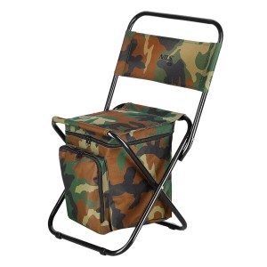 Skladacia stolička s úložným priestorom NILS Camp NC3012 maskáčová | DJK Sport B2B