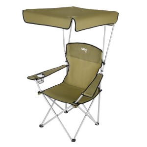 Skladacia stolička so strieškou NILS Camp NC3087 zelená | DJK Sport B2B