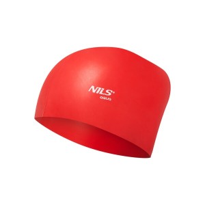 Silikónová čiapka pre dlhé vlasy NILS Aqua NQC LH červená | DJK Sport B2B