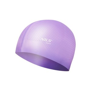 Silikónová čiapka NILS Aqua NQC Dots fialová | DJK Sport B2B