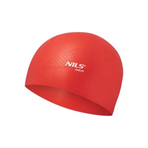 Silikónová čiapka NILS Aqua NQC Dots červená | DJK Sport B2B