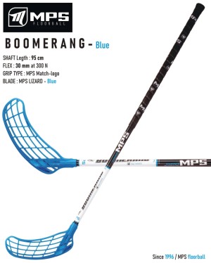 Florbalová hokejka MPS BOOMERANG Blue | DJK Sport B2B