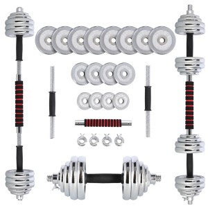 Činkový set v kufri HMS STC30 2x15 kg, chróm | DJK Sport B2B