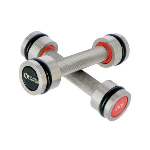 Chrómované profesionálne činky HMS PREMIUM HH02 2 x 2 kg | DJK Sport B2B