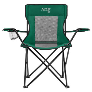 Turistické kreslo NILS Camp NC3302 zelené/čierne | DJK Sport B2B