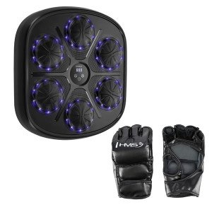 Elektronický boxerský terč HMS TB03 s LED, Bluetooth a rukavicami (Music Boxing Machine) | DJK Sport B2B