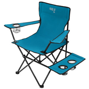 Skladacia kempingová stolička NILS Camp NC3301 modro-sivá | DJK Sport B2B