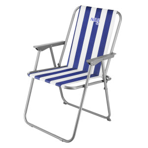Skladacia kempingová stolička NILS Camp NC3503 modrá/biela | DJK Sport B2B