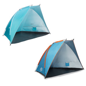 Plážový stan NILS Camp NC8030 modrý-oranžový | DJK Sport B2B