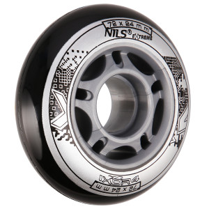 KOLIESKA NILS EXTREME PU 72x24 ČIERNE (4KS) | DJK Sport B2B