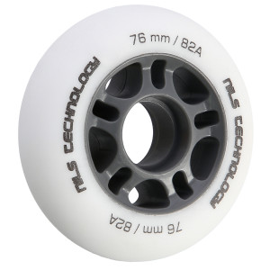 Matné kolieska NILS Extreme PU 76x24 82A, biele, 4 ks | DJK Sport B2B