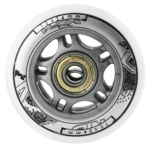 Súprava bielych PU koliesok 70x24 + ložiská ABEC7 NILS EXTREME | DJK Sport B2B