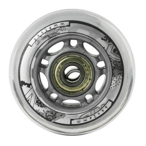 Súprava čírych PU koliesok 64x24 + ložiská ABEC7 NILS EXTREME | DJK Sport B2B