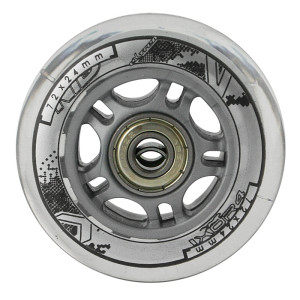 Súprava priehľadných PU kolies 72x24 + ložiská ABEC7 NILS EXTREME | DJK Sport B2B