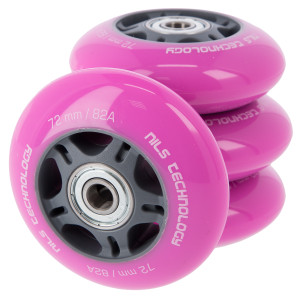 PU kolieska s ložiskami NILS EXTREME 72x24mm ABEC 7 ružové | DJK Sport B2B