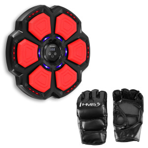 Elektronický boxerský terč HMS TB06 s LED, Bluetooth a rukavicami (Music Boxing Machine) | DJK Sport B2B