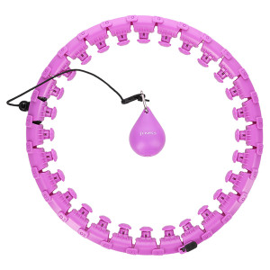 Masážny hula hoop HMS HHW12 plus size so závažím fialová | DJK Sport B2B