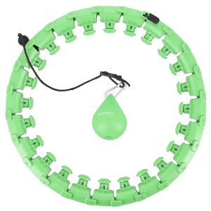 Masážny hula hoop HMS HHW12 plus size so závažím zelená | DJK Sport B2B