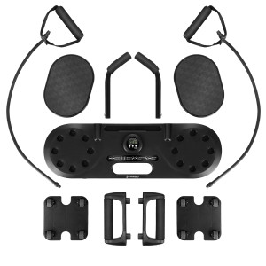 Multifunkčná tréningová doska na kliky a brucho s expandérmi HMS DBP02 3v1 | DJK Sport B2B