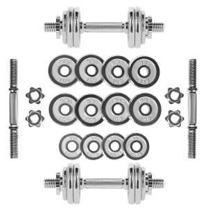 Chrómovaný činkový set v kufri HMS STC-15 15 kg | DJK Sport B2B