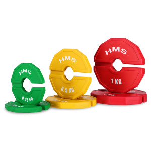 Progresívne prídavné kotúče HMS TSN100 2 x 1 kg | DJK Sport B2B