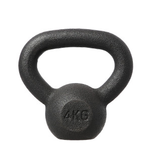 Liatinový kettlebell HMS KZG04 4 kg, čierny | DJK Sport B2B