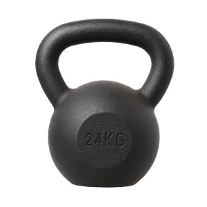 Liatinový kettlebell HMS KZG24 24 kg, čierny | DJK Sport B2B