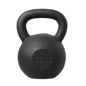 Liatinový kettlebell HMS KZG32 32 kg, čierny | DJK Sport B2B