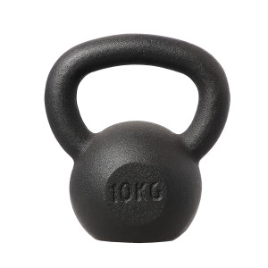 Liatinový kettlebell HMS KZG10 10 kg, čierny | DJK Sport B2B