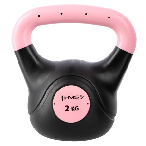 Kompozitový kettlebell HMS KPC02 Vin-Bell 2 kg ružový | DJK Sport B2B