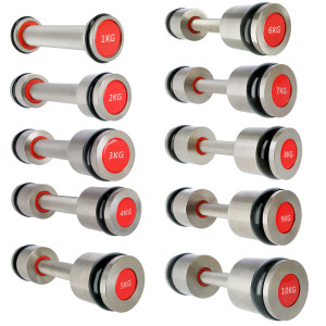 Chrómované profesionálne činky HMS PREMIUM HH10 2 x 10 kg | DJK Sport B2B