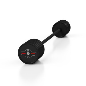 Rovná, obojručná činka MARBO MW-SG-50, 50 kg, čierna | DJK Sport B2B