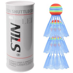Bedmintonové košíky NILS NBL6091 s LED 3 ks | DJK Sport B2B