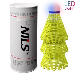 Bedmintonové košíky NILS NBL6293 s LED 3 ks | DJK Sport B2B