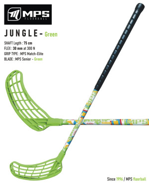 Florbalová hokejka MPS JUNGLE Green - detská | DJK Sport B2B